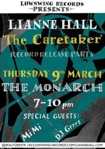 Album launch poster for Lianne Hall