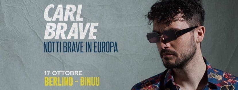 Italian rapper Carl Brave tonight live in Bi Nuu – win tickets