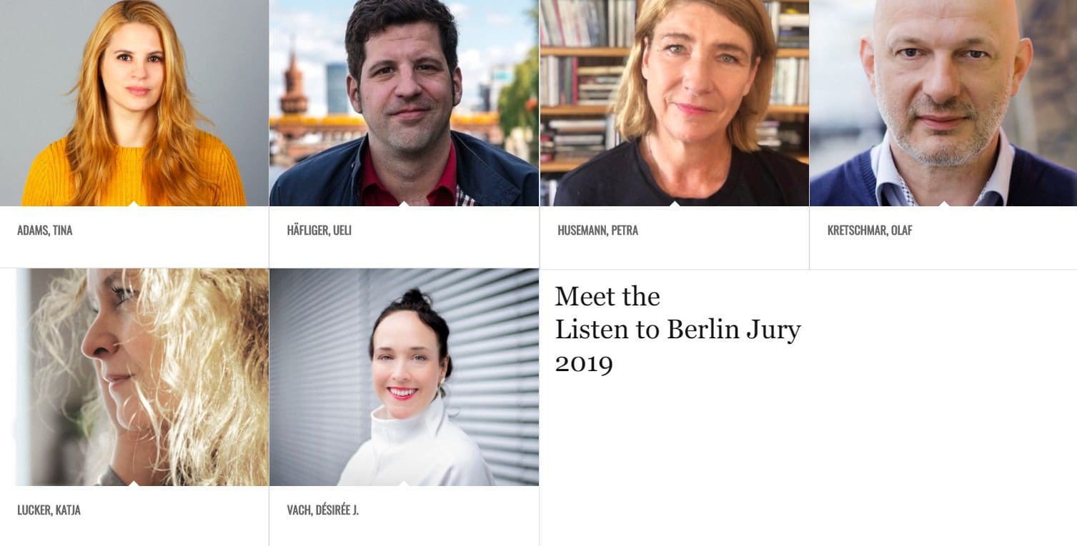 Meet the Jury: Listen to Berlin 2019